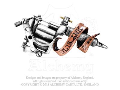 Authentic almost lifesized totally 3D engineered and sculpted tattoo gun 